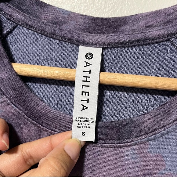 Athleta Purple Tie-Dye Long Sleeve Sweatshirt – Size Small - Picture 10 of 14